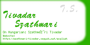 tivadar szathmari business card